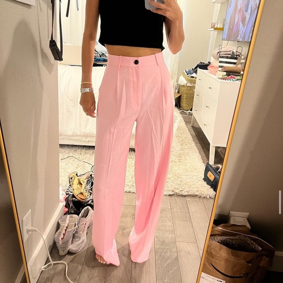 Pants & Jumpsuits Zara Pink Pants Poshmark